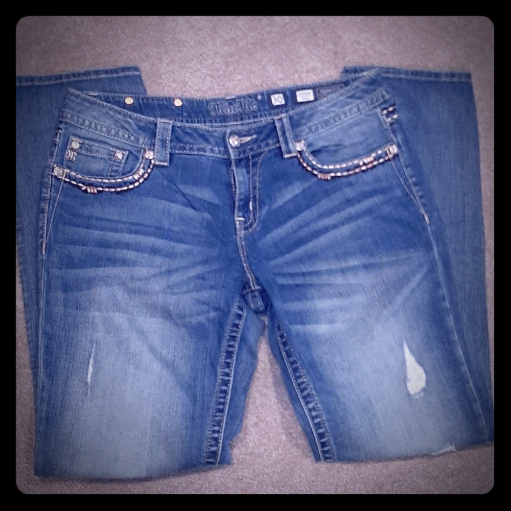 Miss Me Blingy Boyfriend Jeans, 30/30